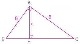 dik üçgende alan sorusu