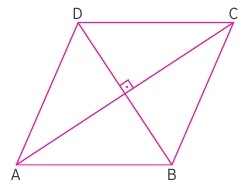 eşkenar üçgen köşegen alan hesaplama