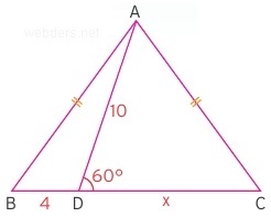 ikizkenar üçgen sorusu