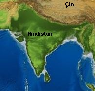 hindistan'ın coğrafi konumu