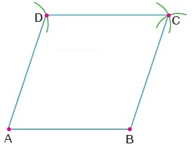 eşkenar üçgen çizimi dördüncü adım