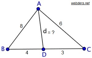 Stewart Teoremi çözümlü soru